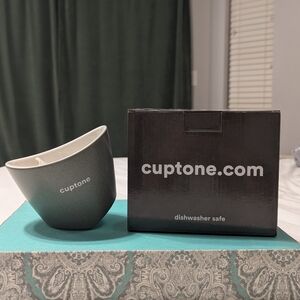 Cuptone Tilting Teacup - Ceramic Teacup Bowl With Built in Tea Strainer